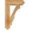 Ekena Millwork Balboa Arts & Crafts Rough Sawn Bracket, Western Red Cedar, 6"W x 24"D x 36"H BKT06X24X36BOA03RWR - alternate 4